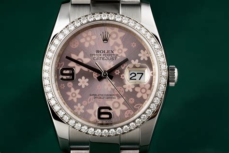 rolex women's floral dial|Rolex datejust 116244.